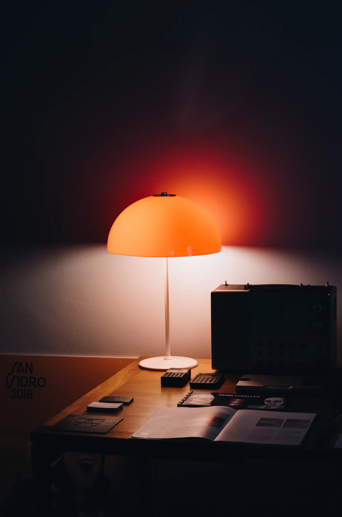 Representative photograph of a desk lamp